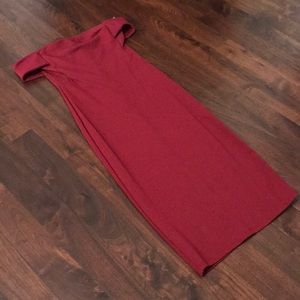 Red windsor midi dress. Worn once only!